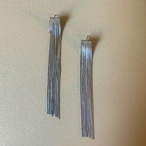 NWOT Never Worn, Express Liquid Silver Earrings